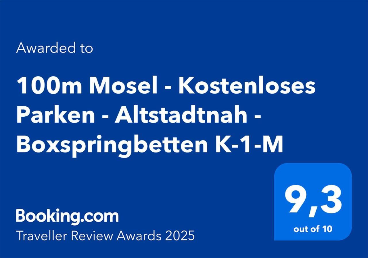 100M Mosel - Kostenloses Parken - Altstadtnah - Boxspringbetten K-1-M Koblenz  Luaran gambar